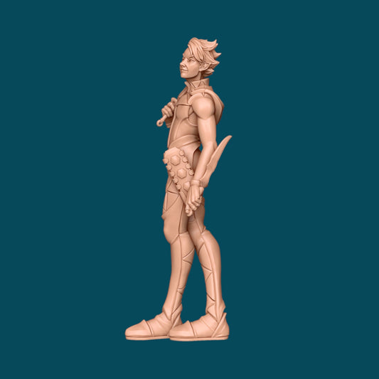 Kal a Murder-Happy Drow | D&D TTRPG Miniature | Awkward Penguin Minis