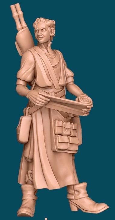 River a Tiefling Medic | D&D TTRPG Miniature | Awkward Penguin Minis