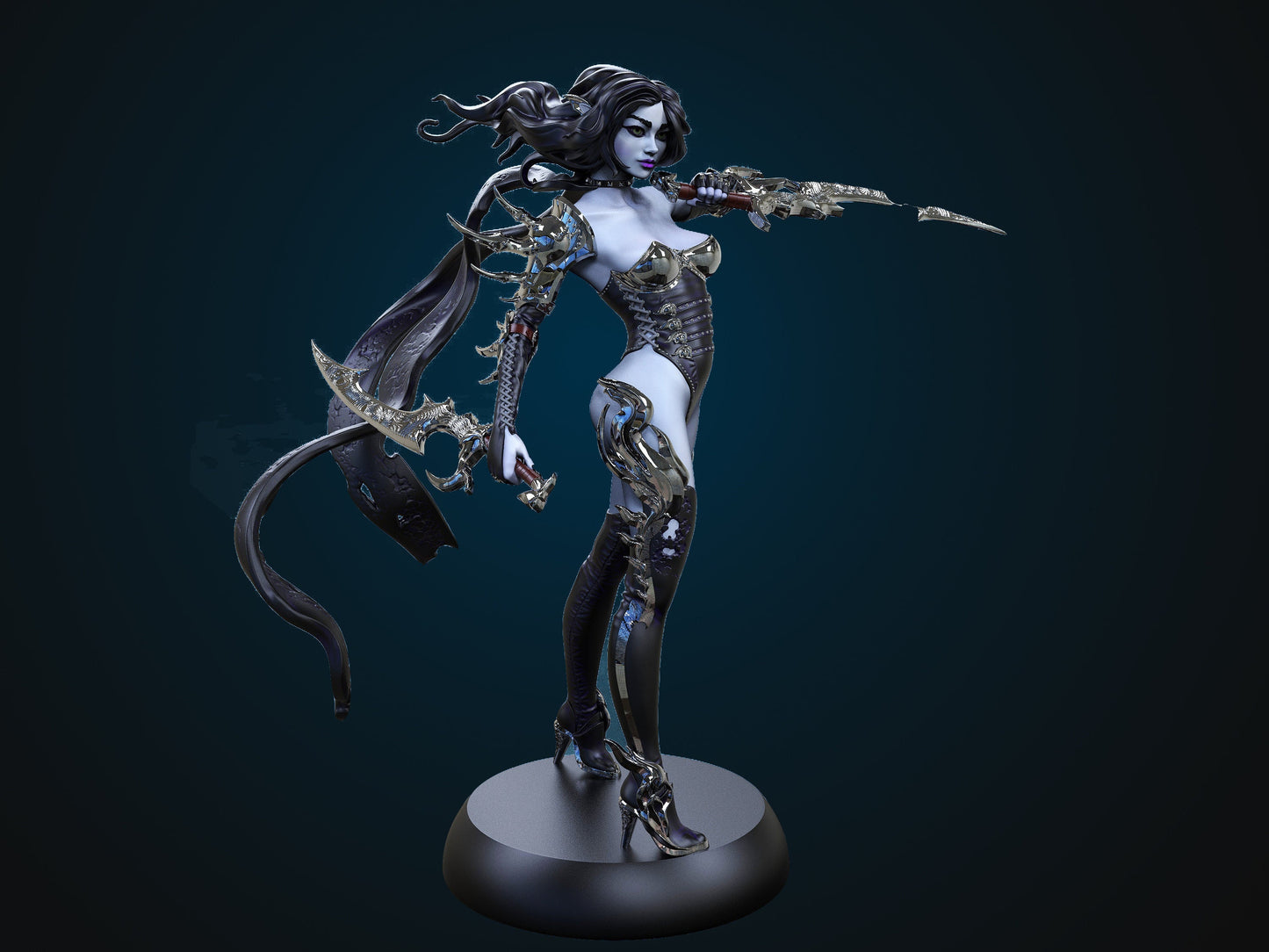 Dark Elf Assassin | TABLETOP SCALE | TTRPG Miniature | Hold My Miniatures