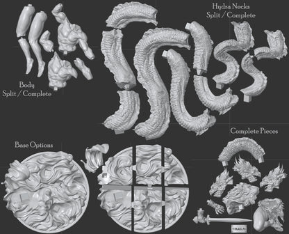 Greek Demi-God, Heracles, Hercules | Resin Garage Kit Sculpture Anime Video Game Fan Art Statue | CA 3D Studios