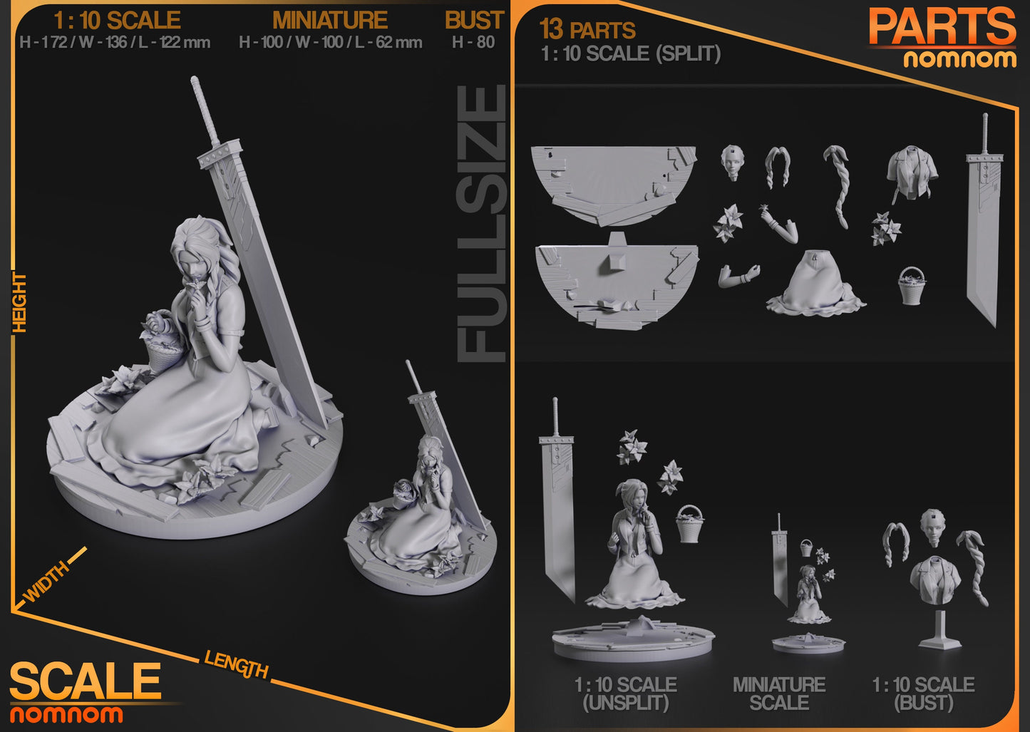 Flower Girl | Resin Garage Kit Figure Game Fan Art | Nomnom Figures
