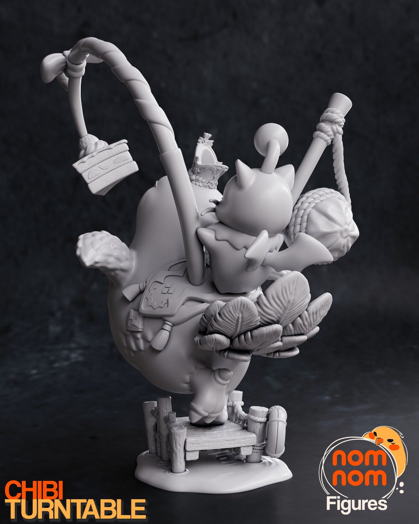 Chibi Fat Chocobo | Resin Garage Kit Figure Game Fan Art | Nomnom Figures