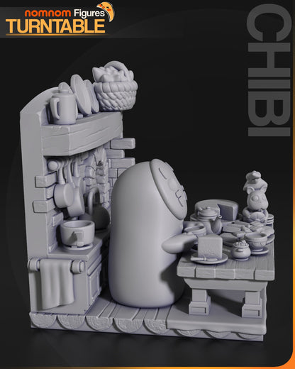 Chibi No Face | Resin Garage Kit Figure Anime Fan Art | Nomnom Figures