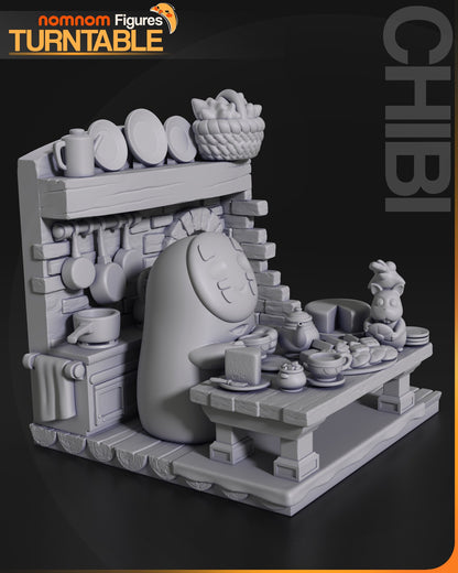 Chibi No Face | Resin Garage Kit Figure Anime Fan Art | Nomnom Figures