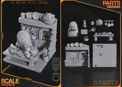 Chibi No Face | Resin Garage Kit Figure Anime Fan Art | Nomnom Figures