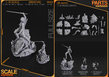 Child of Destiny | Resin Garage Kit Figure Book Game Fan Art | Nomnom Figures