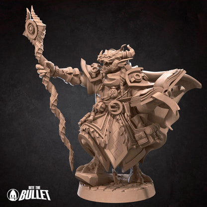 Dragonborn Sorcerer | TABLETOP SCALE | TTRPG Miniature | Bite the Bullet
