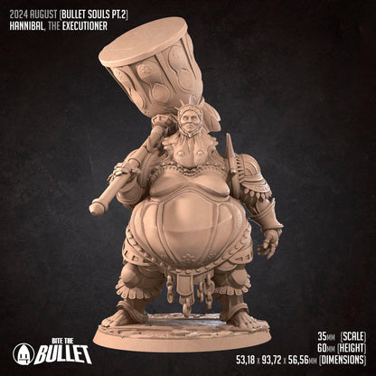 Bullet Dark Souls Executioner | TABLETOP SCALE | D&D TTRPG Miniature | Bite the Bullet