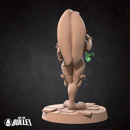 Exxotic Harengon Bunny | Woman Pinup SFW NSFW Model Miniature | Bite the Bullet