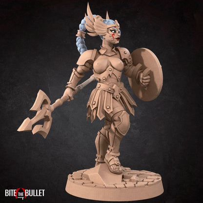 Exxotic Bullet Hell Amazon Hero | Woman Pinup SFW NSFW Model Miniature | Bite the Bullet