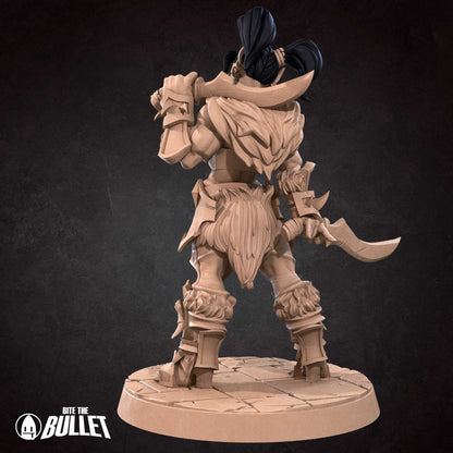 Exxotic Orc Rogue | Woman Pinup SFW NSFW Model Miniature | Bite the Bullet