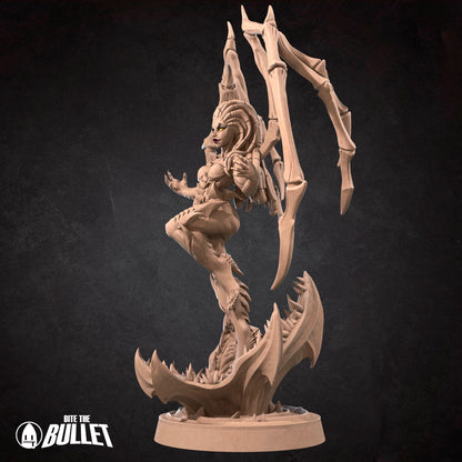 Exxotic Sarah, Queen of Blades | Angel Woman Pinup SFW NSFW Model Miniature | Bite the Bullet
