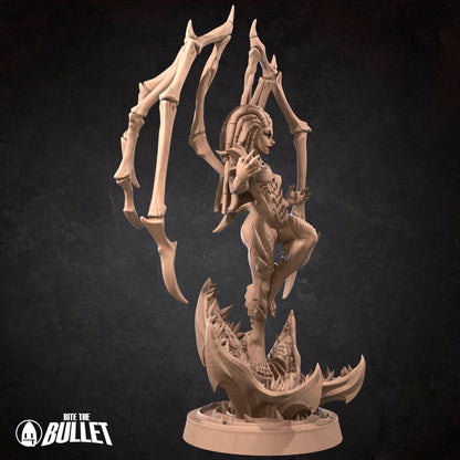 Exxotic Sarah, Queen of Blades | Angel Woman Pinup SFW NSFW Model Miniature | Bite the Bullet