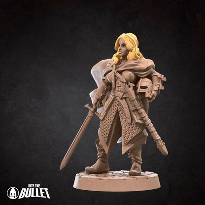 Exxotic Bullet Rings Shieldmaiden | Woman Pinup SFW NSFW Model Miniature | Bite the Bullet