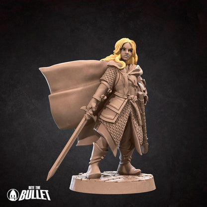 Exxotic Bullet Rings Shieldmaiden | Woman Pinup SFW NSFW Model Miniature | Bite the Bullet