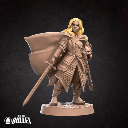 Exxotic Bullet Rings Shieldmaiden | Woman Pinup SFW NSFW Model Miniature | Bite the Bullet