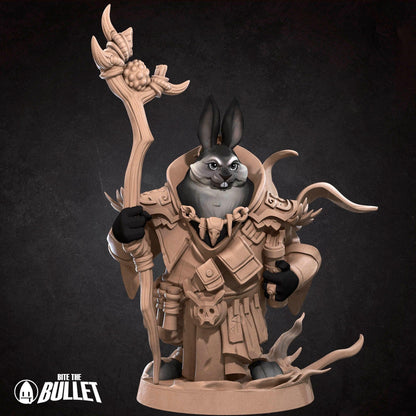 Harengon Warlock | TABLETOP SCALE | D&D TTRPG Miniature | Bite the Bullet | Unpainted, Unplated Resin 8k