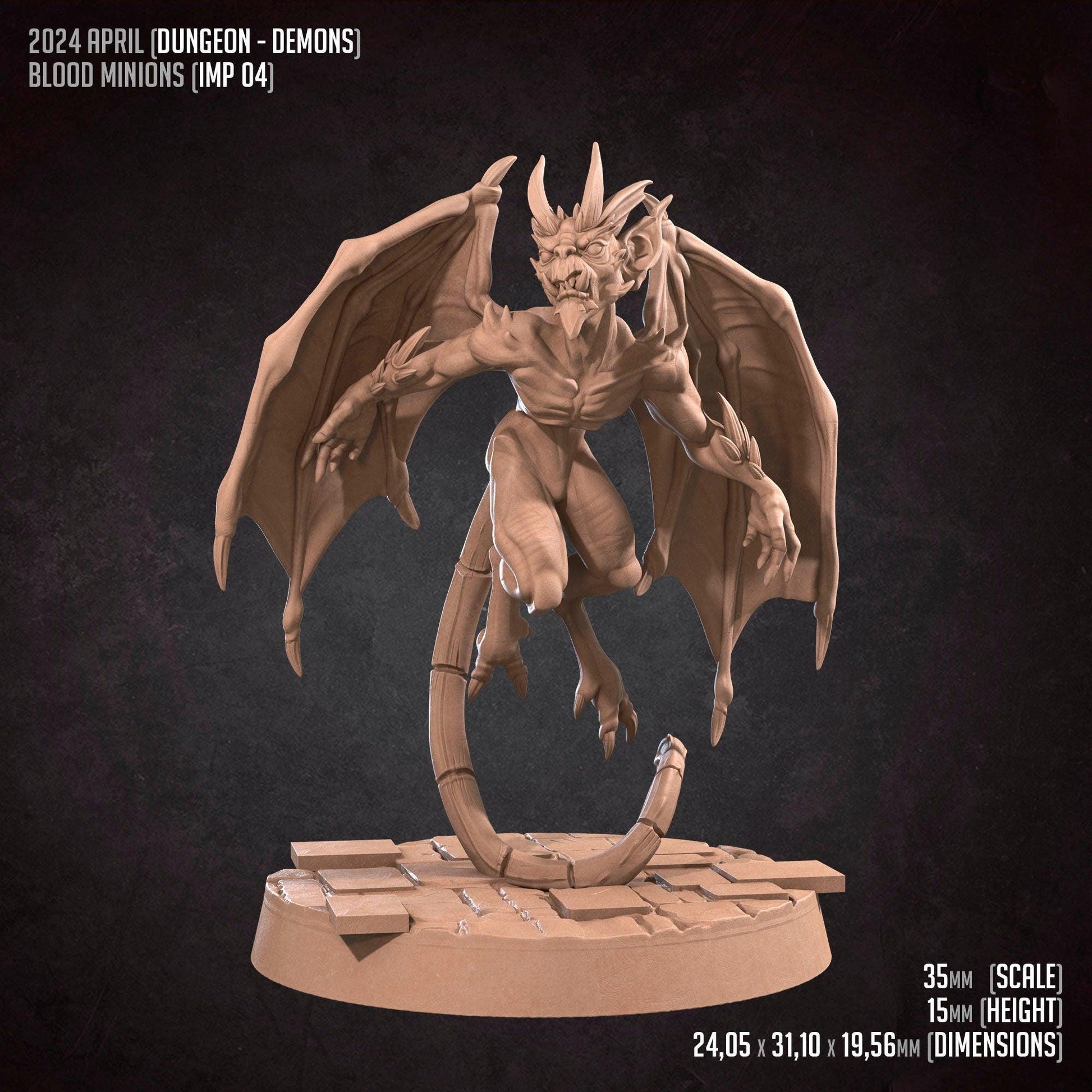 Imps, Blood Minions| TABLETOP SCALE | D&D TTRPG Miniature | Bite the Bullet