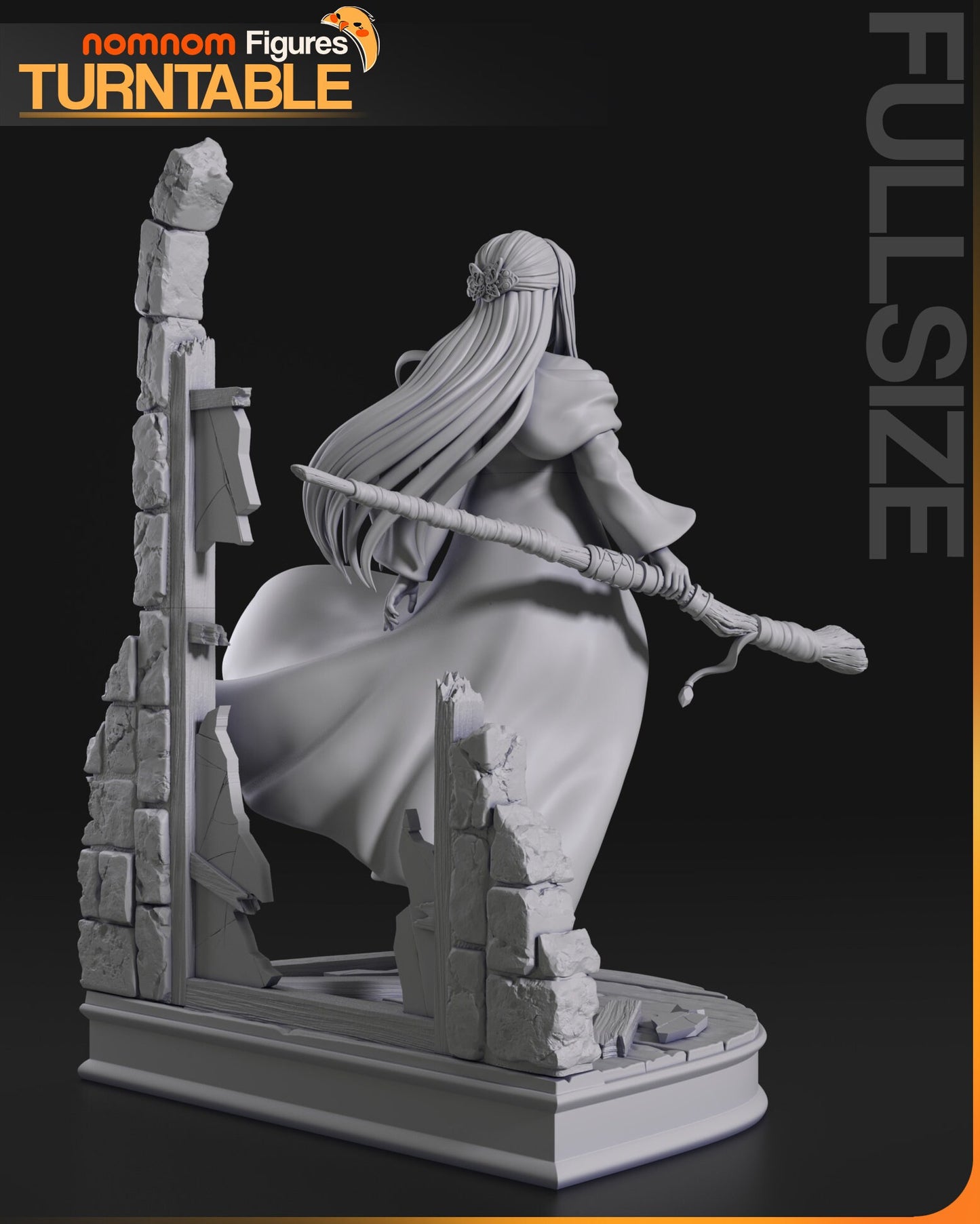Young Human Mage | Resin Garage Kit Figure Anime Fan Art | Nomnom Figures