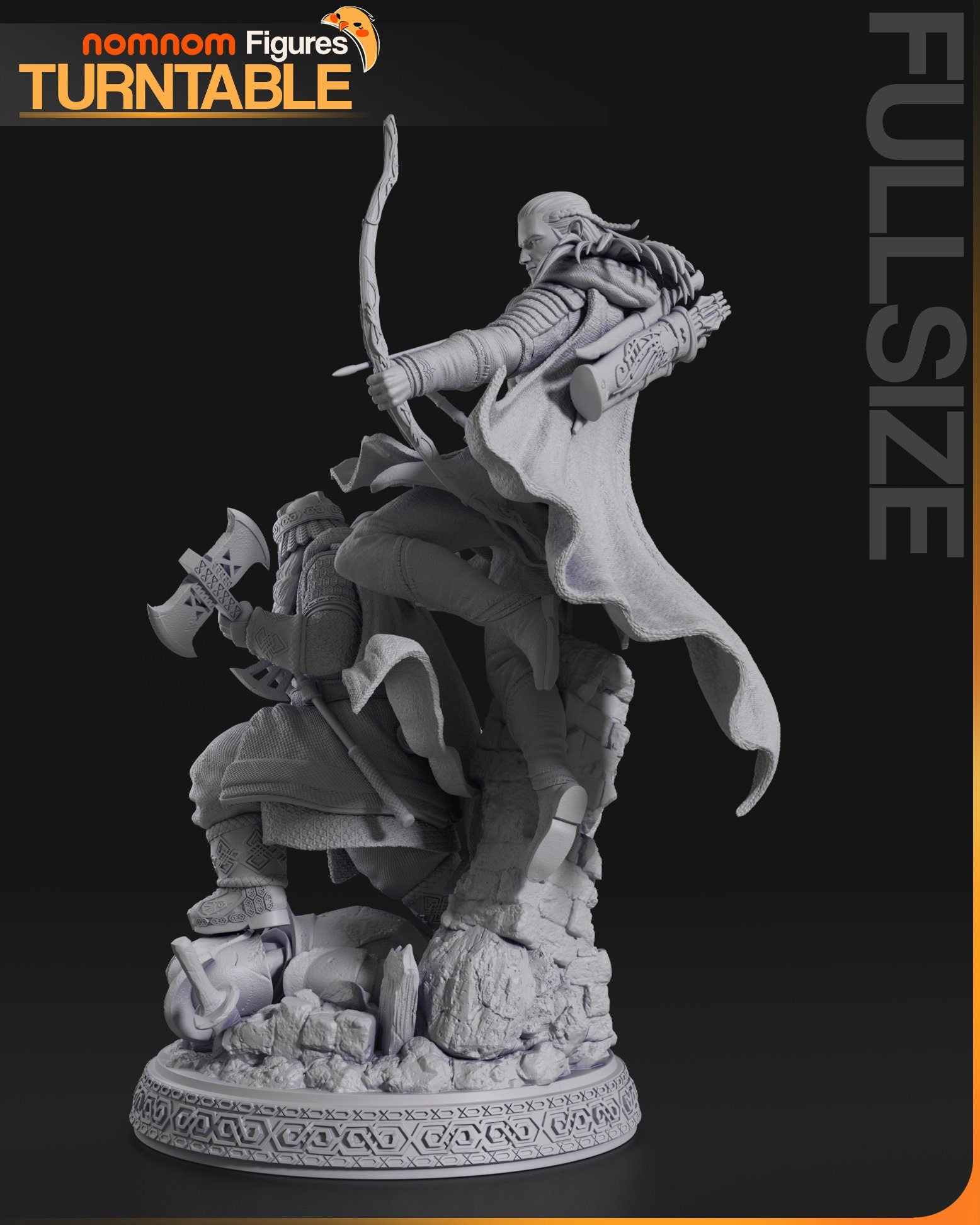 Unlikely Friends | Resin Garage Kit Figure Movie Book Fan Art | Nomnom Figures