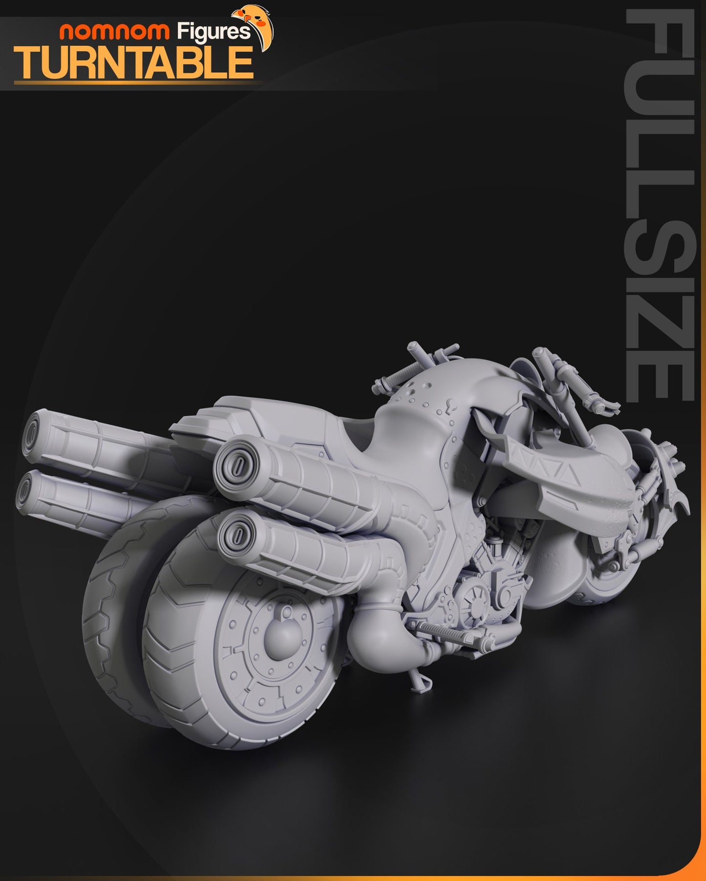 Cloud Driven Motorcycle | Resin Garage Kit Figure Game Fan Art | Nomnom Figures