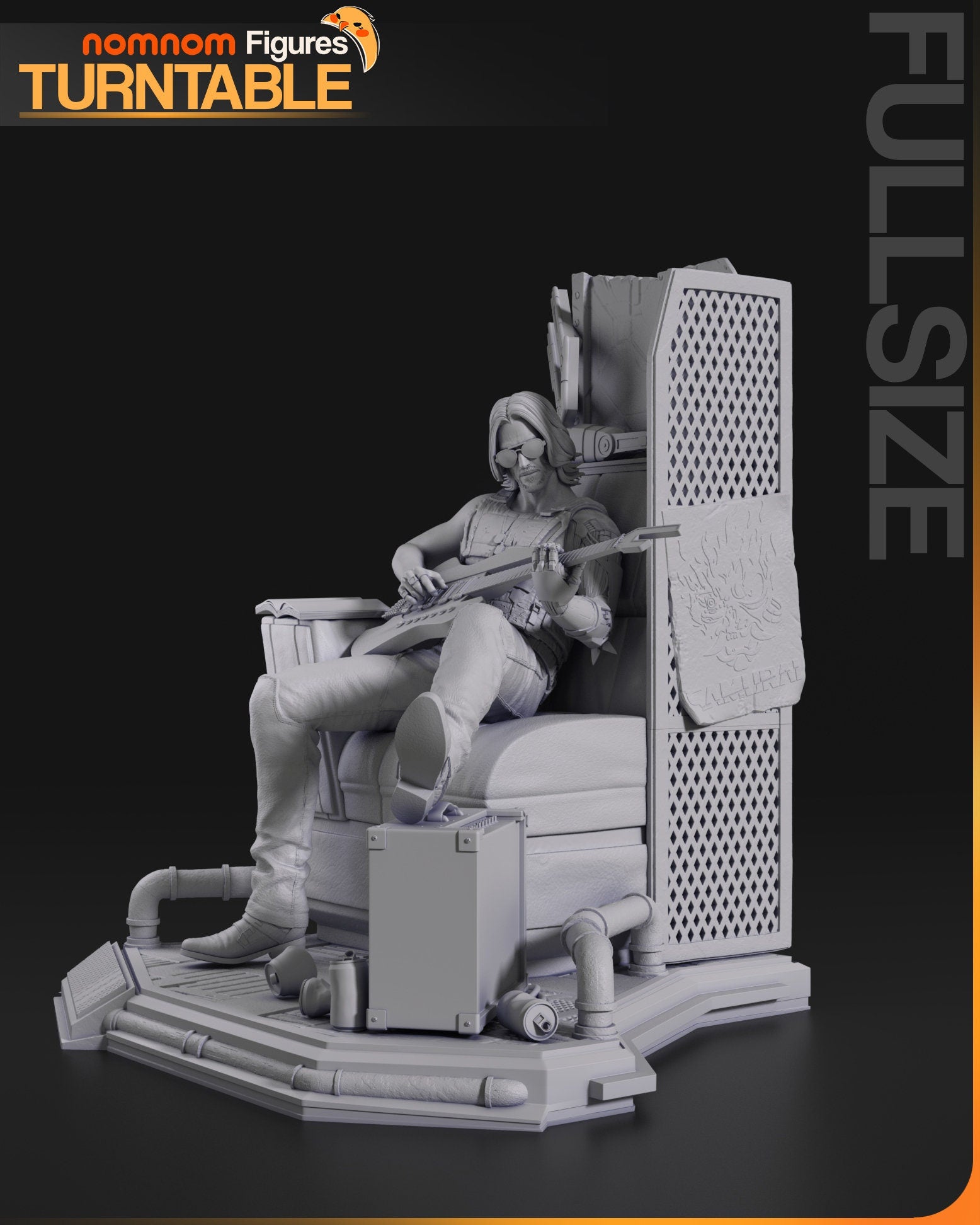 Famous Rockerboy | Resin Garage Kit Figure Game Fan Art | Nomnom Figures