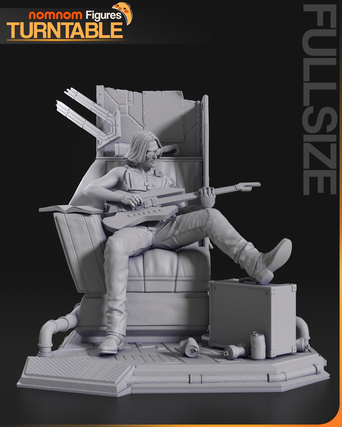 Famous Rockerboy | Resin Garage Kit Figure Game Fan Art | Nomnom Figures