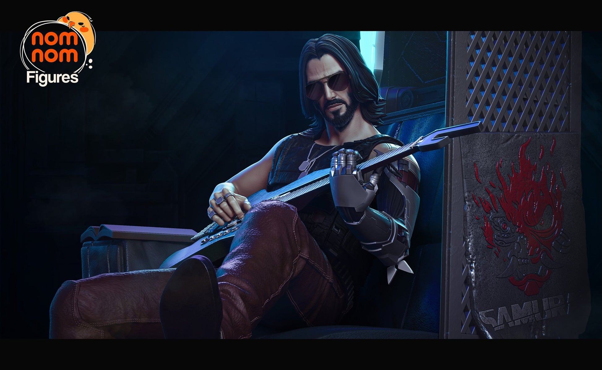 Famous Rockerboy | Resin Garage Kit Figure Game Fan Art | Nomnom Figures