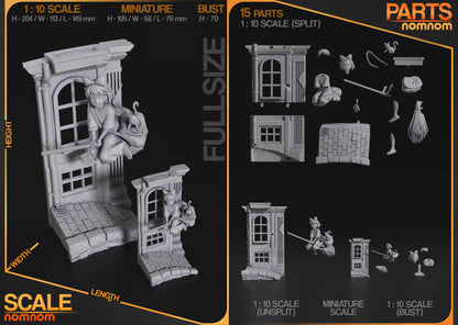 Delivery Witch | Resin Garage Kit Figure Anime Fan Art | Nomnom Figures