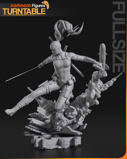 Earth-3010 Mouthy Merc | Resin Garage Kit Figure Comic Fan Art | Nomnom Figures