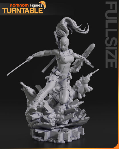 Earth-3010 Mouthy Merc | Resin Garage Kit Figure Comic Fan Art | Nomnom Figures
