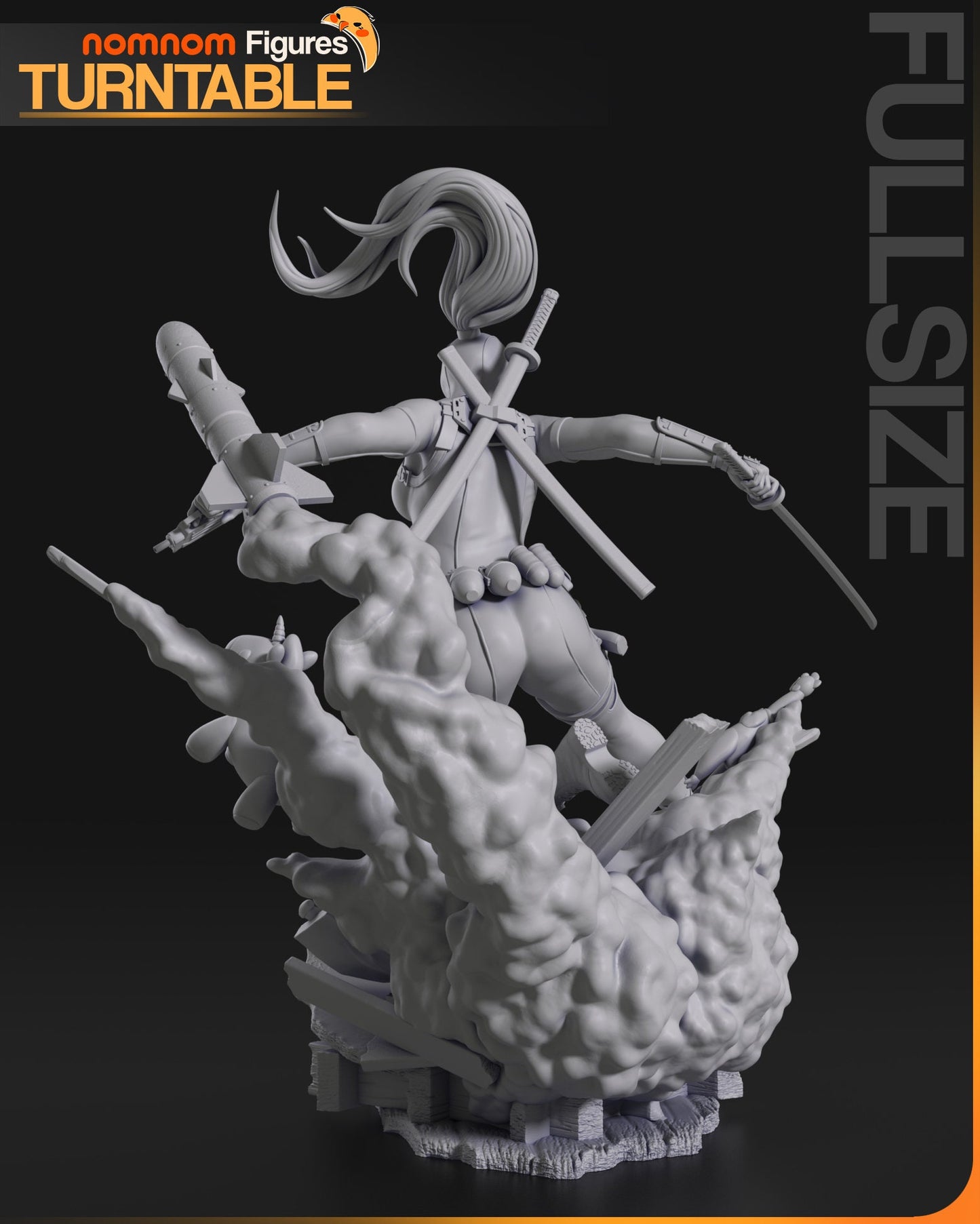 Earth-3010 Mouthy Merc | Resin Garage Kit Figure Comic Fan Art | Nomnom Figures