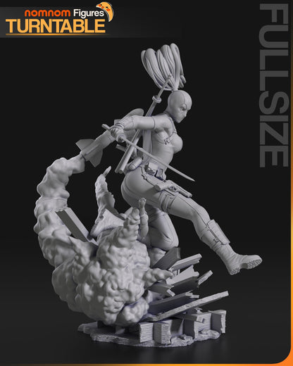 Earth-3010 Mouthy Merc | Resin Garage Kit Figure Comic Fan Art | Nomnom Figures