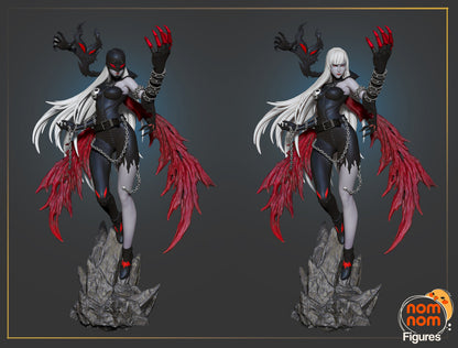 Fallen Angel Digital Monster | Resin Garage Kit Figure Game Fan Art | Nomnom Figures