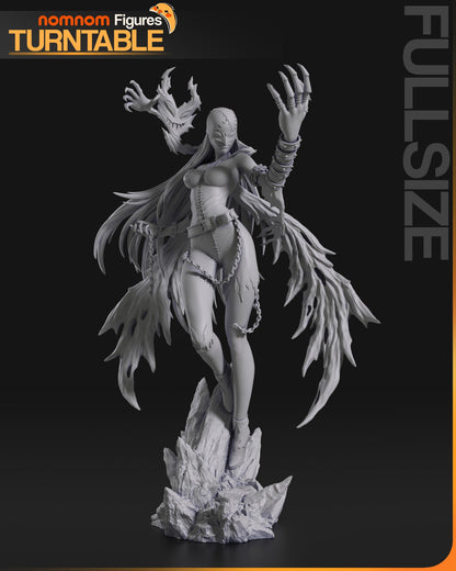 Fallen Angel Digital Monster | Resin Garage Kit Figure Game Fan Art | Nomnom Figures