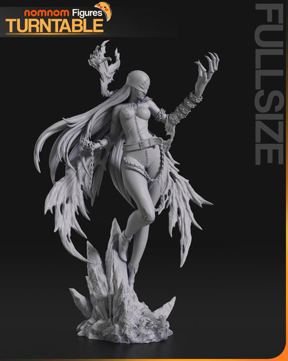 Fallen Angel Digital Monster | Resin Garage Kit Figure Game Fan Art | Nomnom Figures