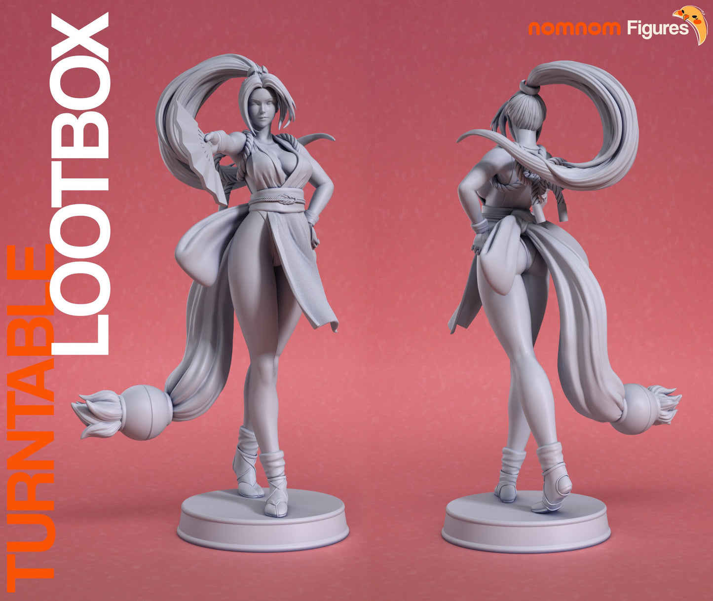 Queen of Fighters | Resin Garage Kit Figure Game Fan Art | Nomnom Figures