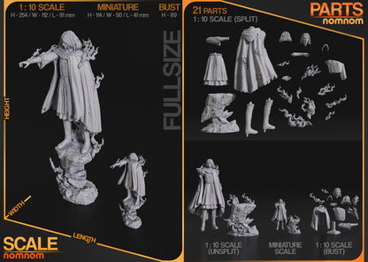 Spectral Maiden | Resin Garage Kit Figure Game Fan Art | Nomnom Figures