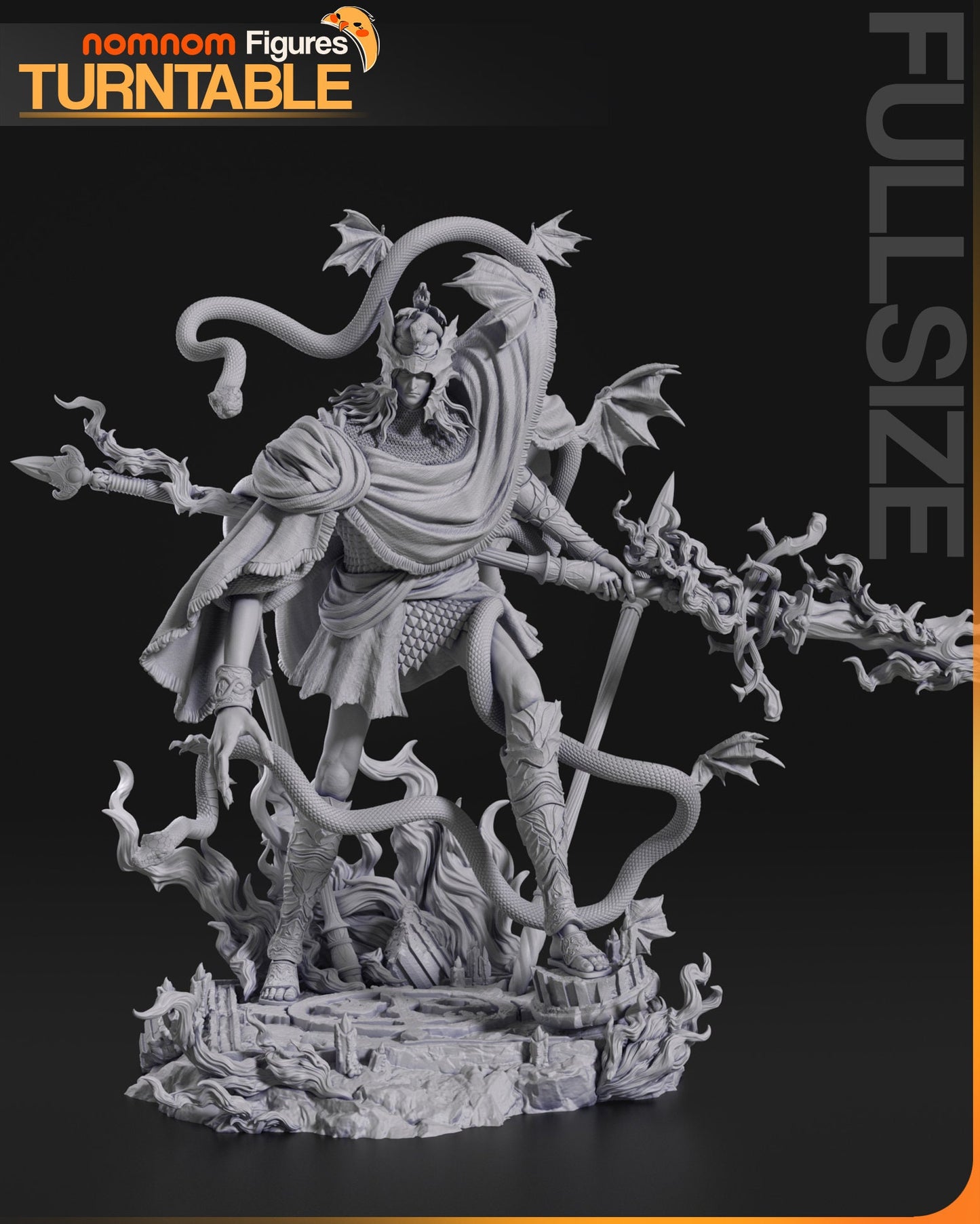 Demigod Impaler | Resin Garage Kit Figure Game Fan Art | Nomnom Figures