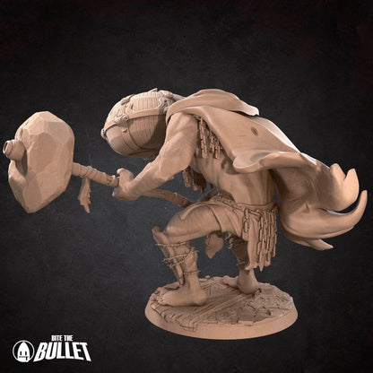 Bullet Dark Souls, Mad Pumpkin | TABLETOP SCALE | D&D TTRPG Miniature | Bite the Bullet | Unpainted, Unplated Resin 8k