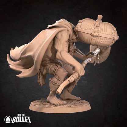 Bullet Dark Souls, Mad Pumpkin | TABLETOP SCALE | D&D TTRPG Miniature | Bite the Bullet | Unpainted, Unplated Resin 8k