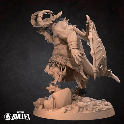 Orcus, Blood Boss | TABLETOP SCALE | D&D TTRPG Miniature | Bite the Bullet | Unpainted, Unplated Resin 8k