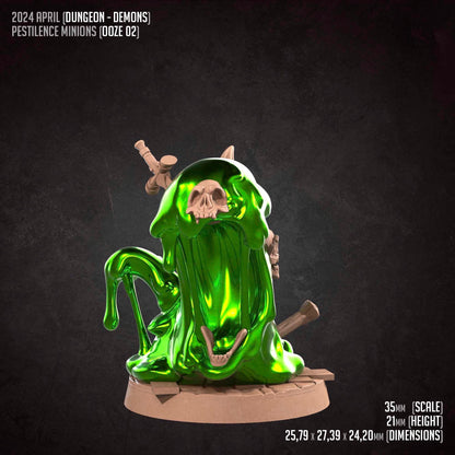 Oozes | TABLETOP SCALE | D&D TTRPG Miniature | Bite the Bullet