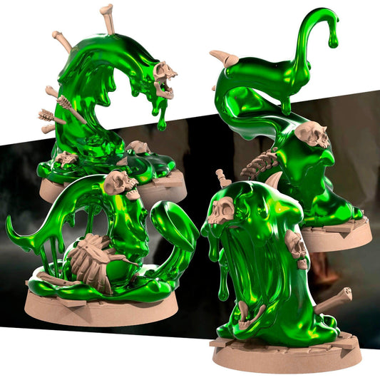 Oozes | TABLETOP SCALE | D&D TTRPG Miniature | Bite the Bullet