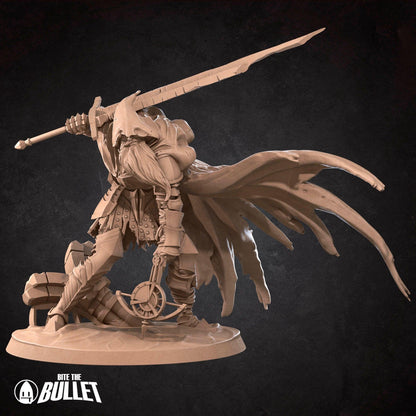 Bullet Dark Souls, Slave Knight | TABLETOP SCALE | D&D TTRPG Miniature | Bite the Bullet | Unpainted, Unplated Resin 8k