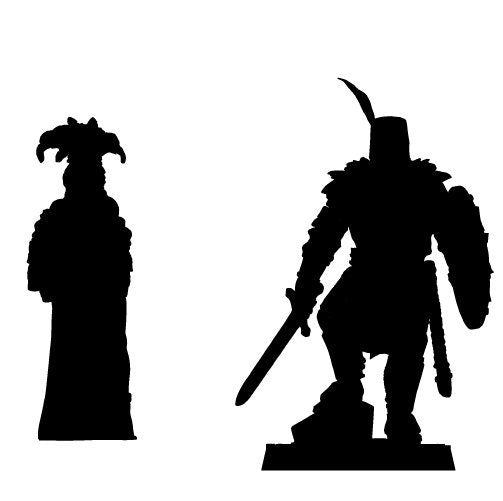 Bullet Dark Souls, Sunlight Knight | TABLETOP SCALE | D&D TTRPG Miniature | Bite the Bullet