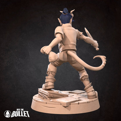 Tiefling Children | TABLETOP SCALE | D&D TTRPG Miniature | Bite the Bullet | Unpainted, Unplated Resin 8k