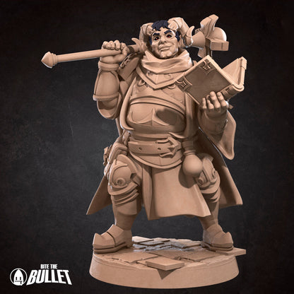 Tiefling Cleric | TABLETOP SCALE | D&D TTRPG Miniature | Bite the Bullet | Unpainted, Unplated Resin 8k