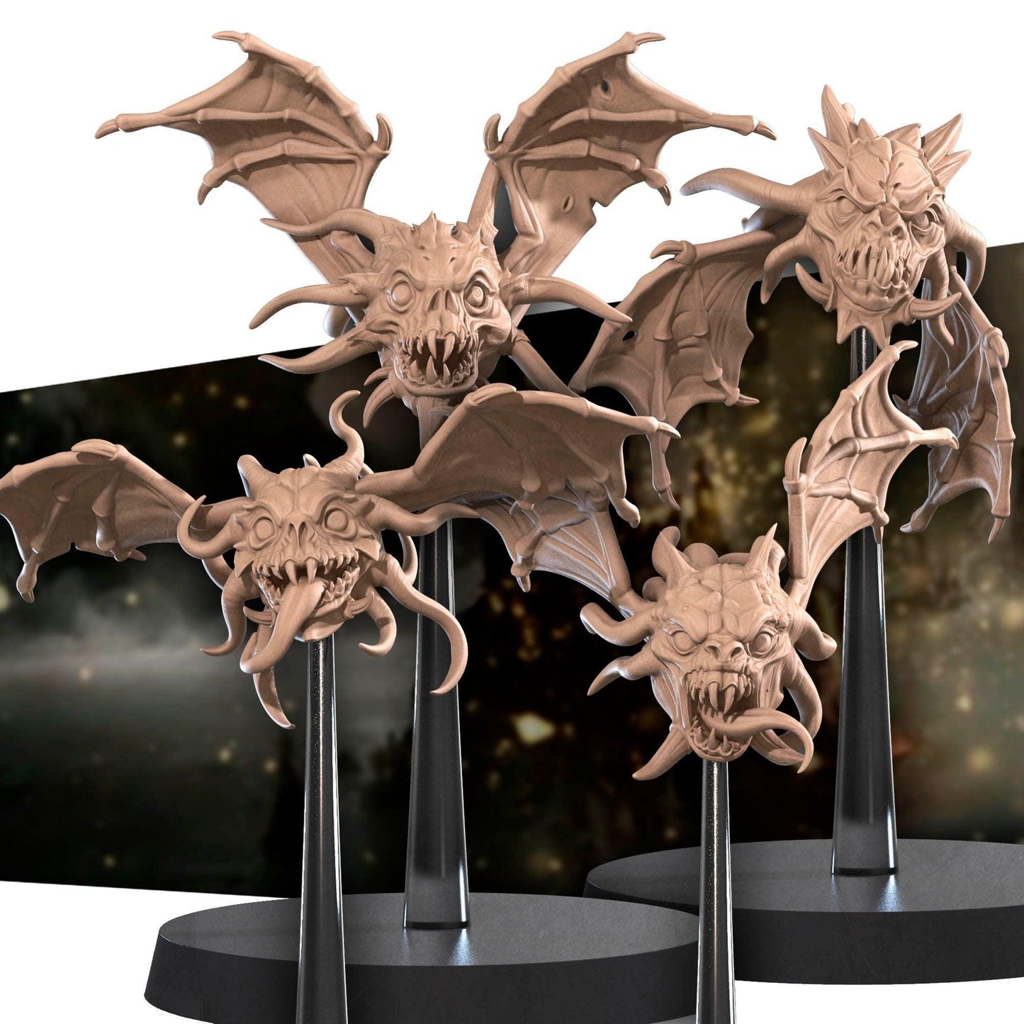 Vargouilles | TABLETOP SCALE | D&D TTRPG Miniature | Bite the Bullet