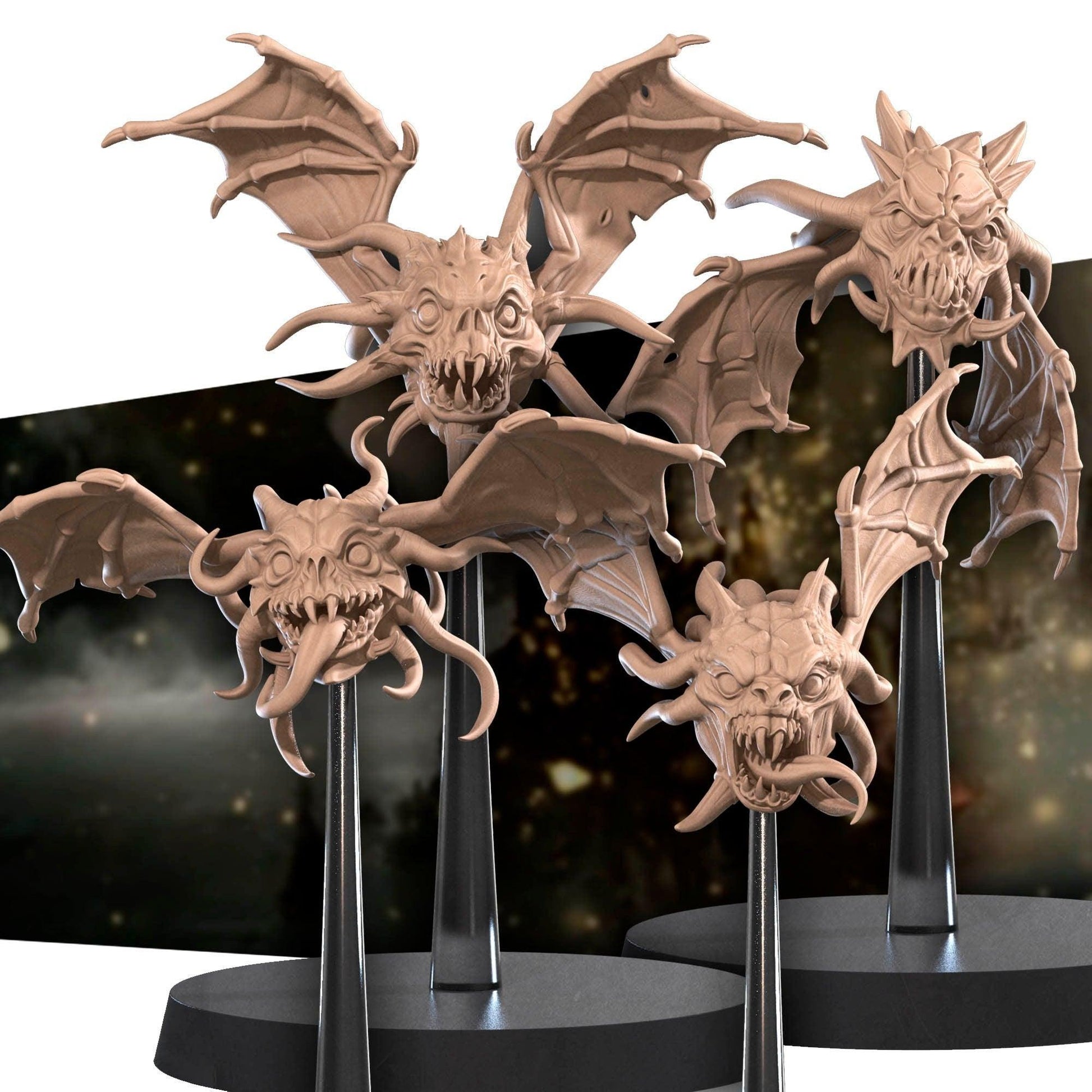 Vargouilles | TABLETOP SCALE | D&D TTRPG Miniature | Bite the Bullet